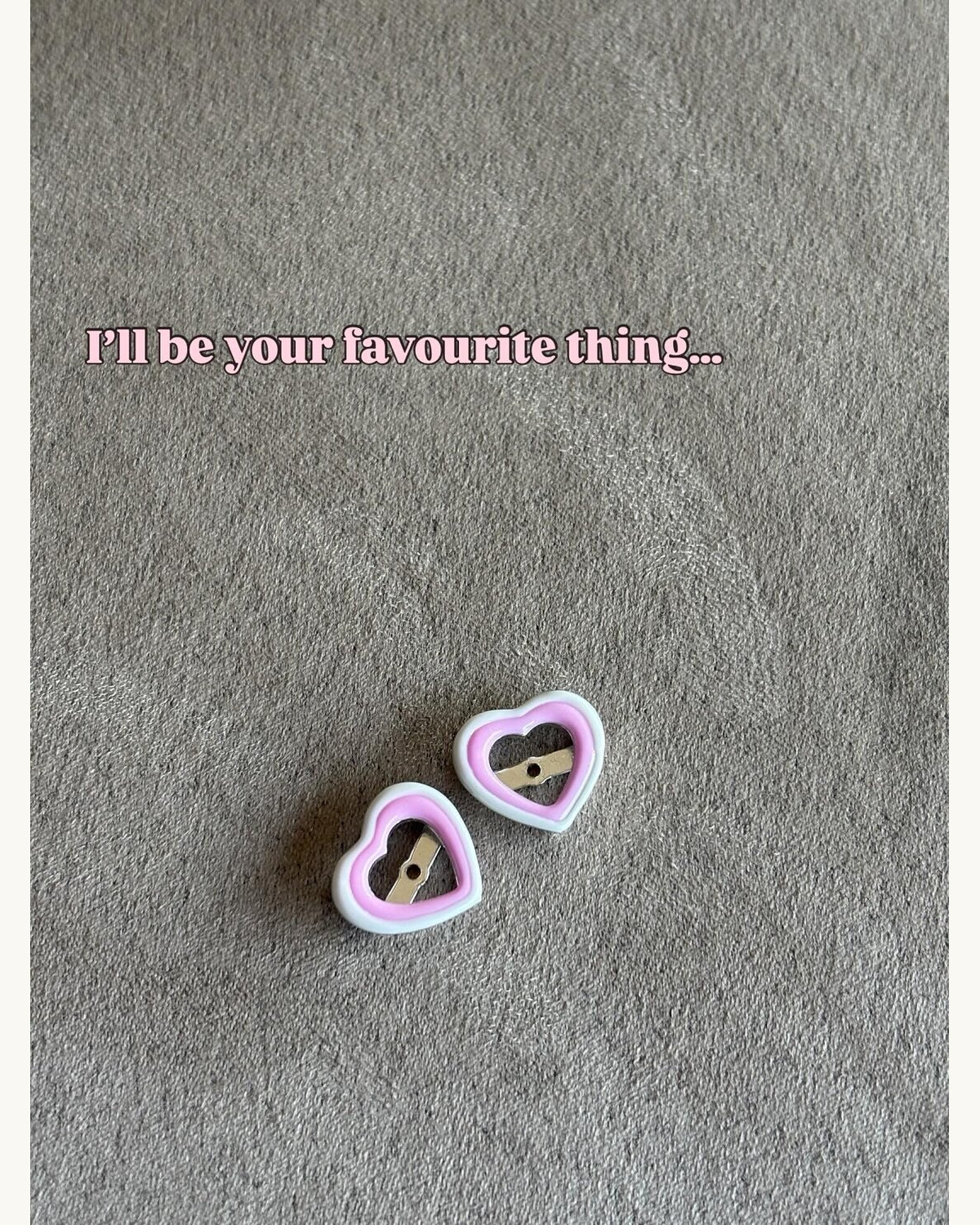 Enamel Heart Stud Earrings