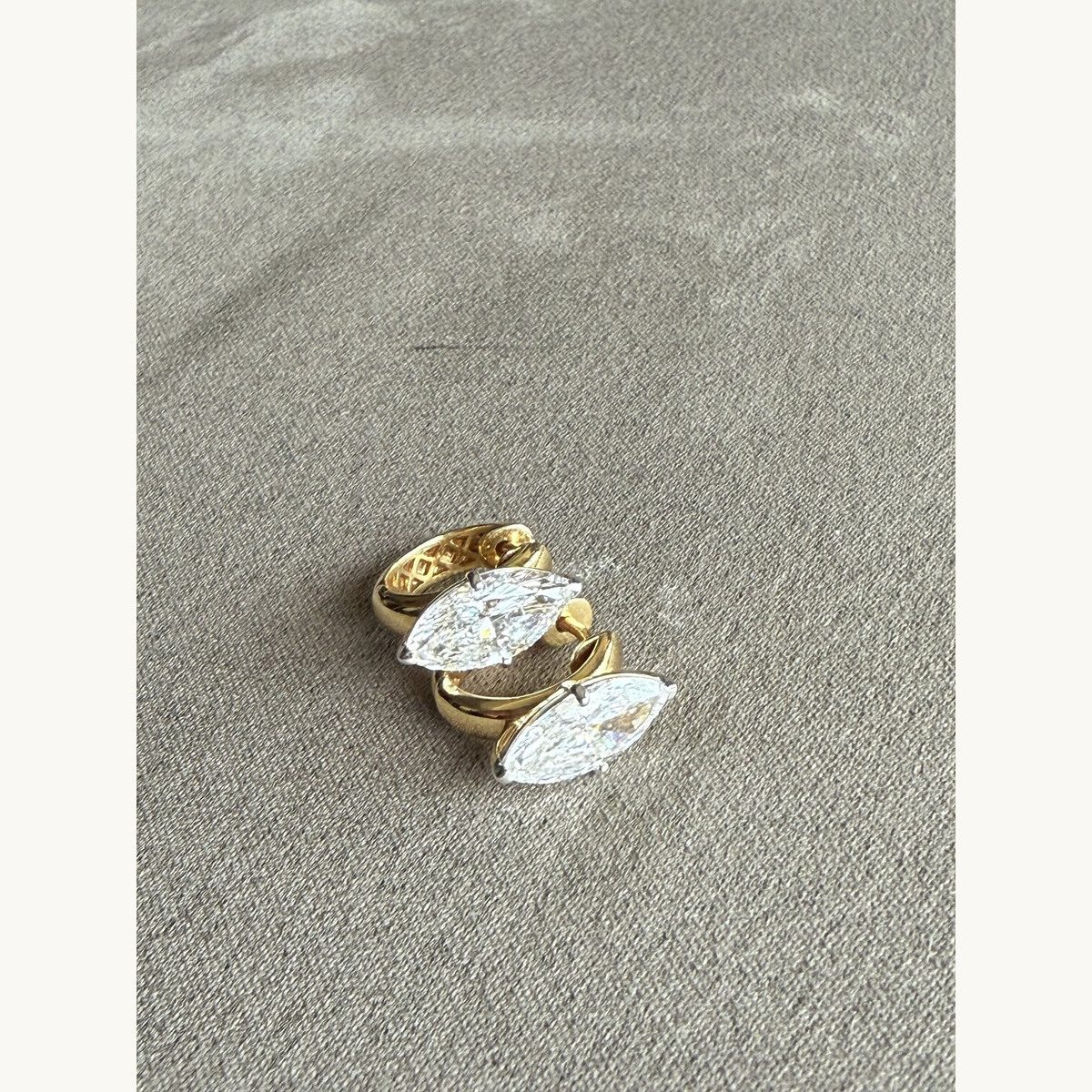 Marquise Diamond Stud Earrings