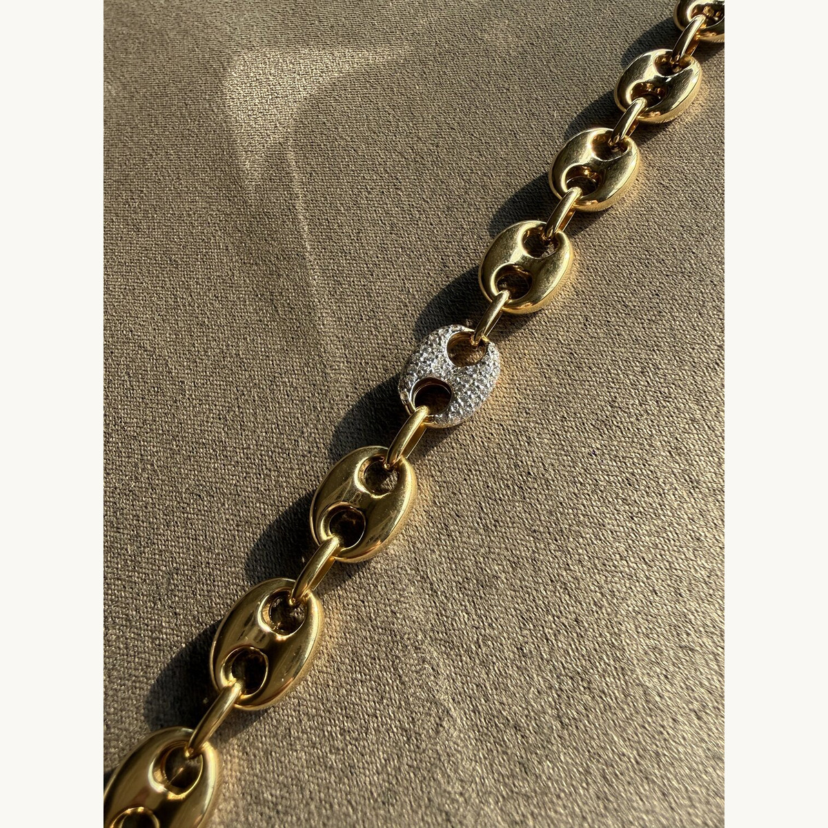 Gold Mariner Link Chain Bracelet