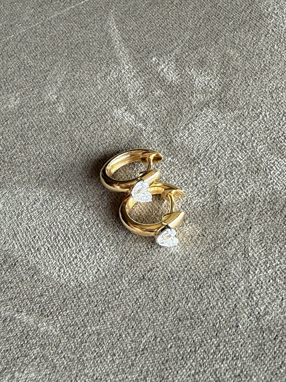 Gold Heart Twist Ring