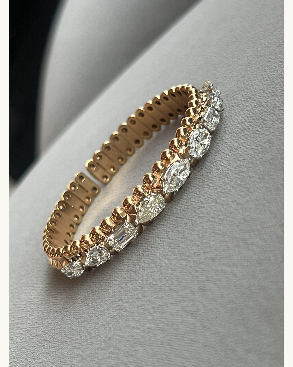 Pear Diamond Tennis Bracelet