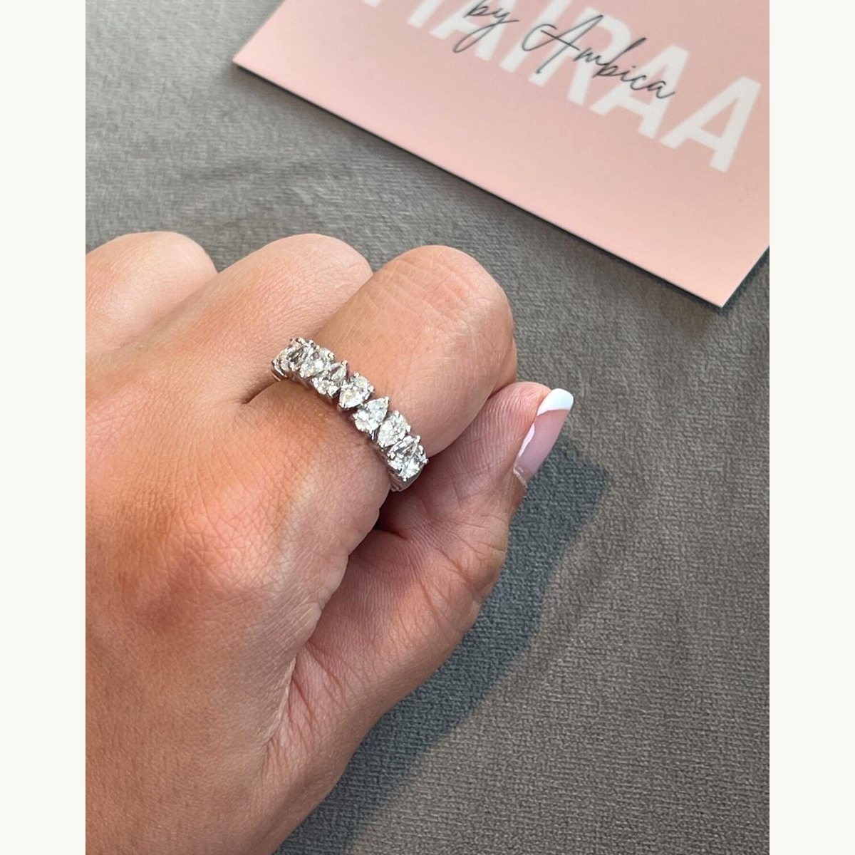 Round Diamond Eternity Band Ring