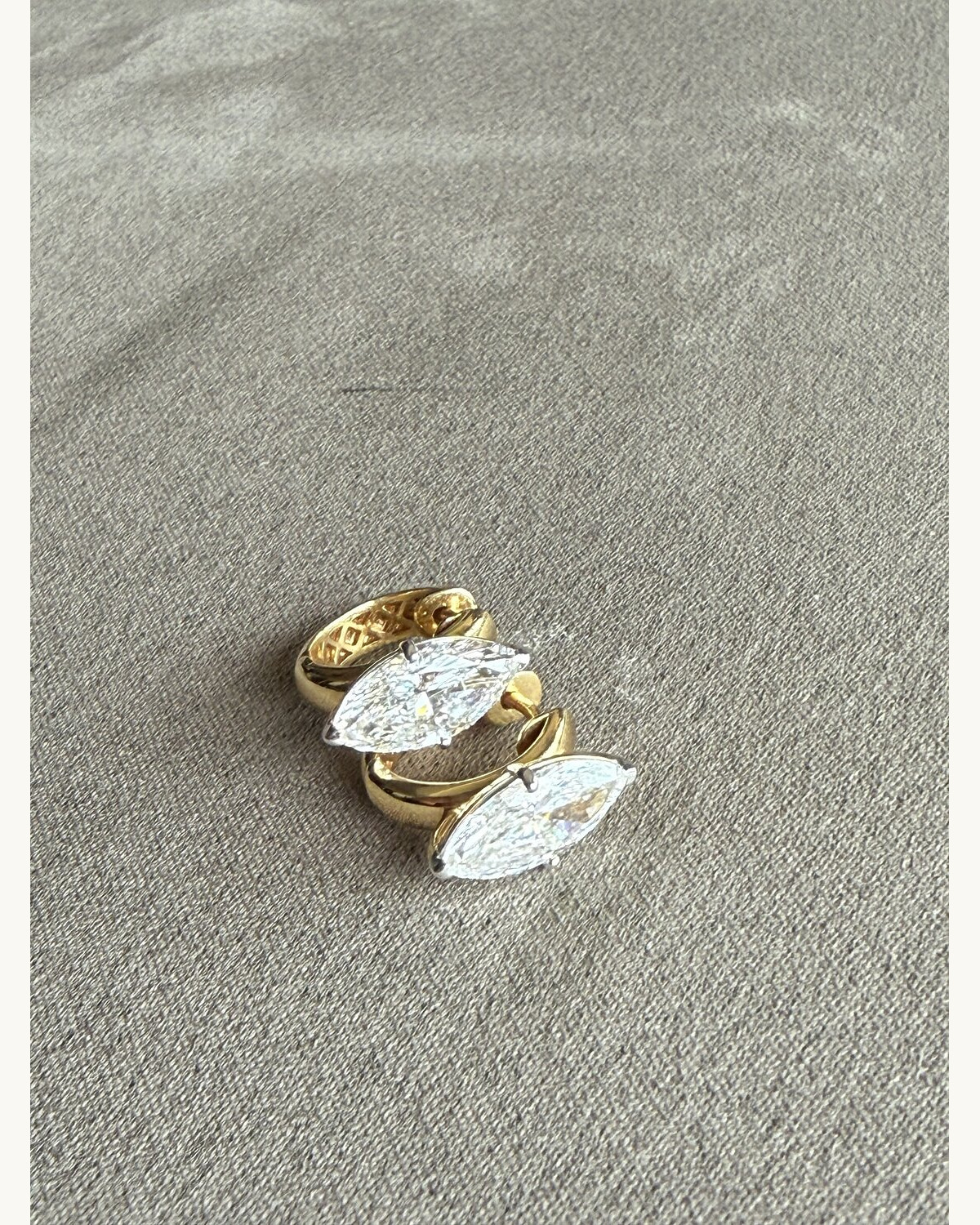 Marquise Diamond Stud Earrings