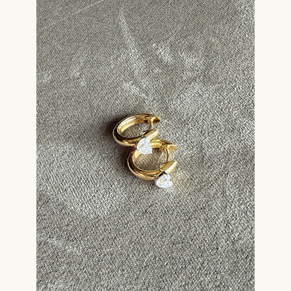 Gold Heart Twist Ring