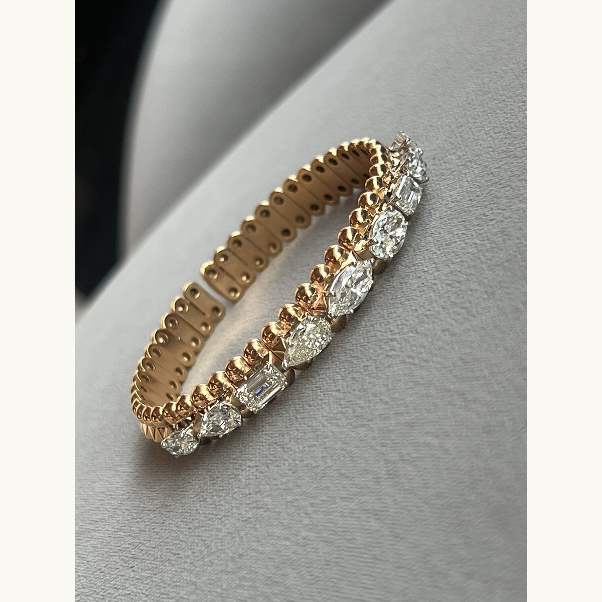 Pear Diamond Tennis Bracelet