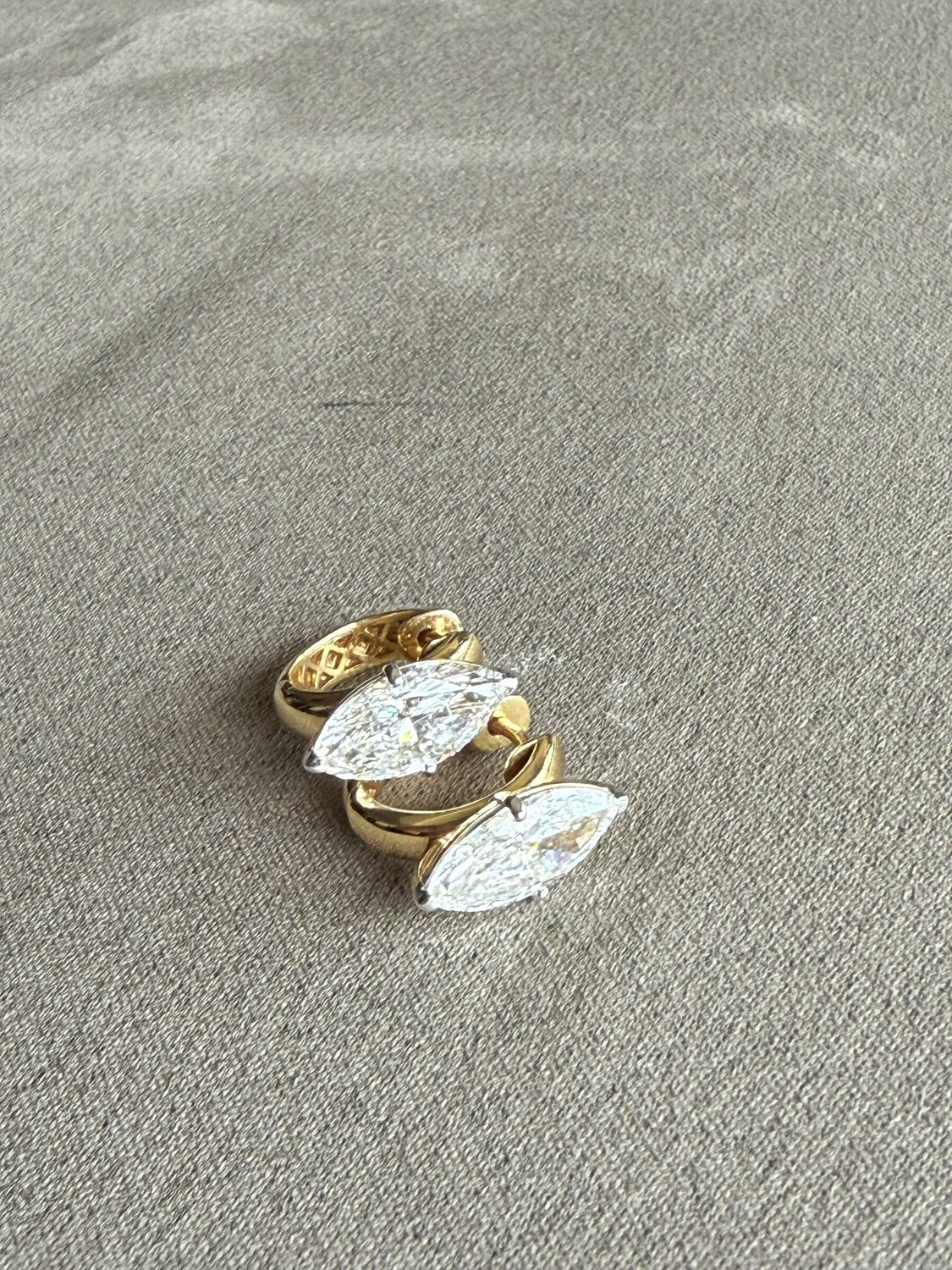 Marquise Diamond Stud Earrings