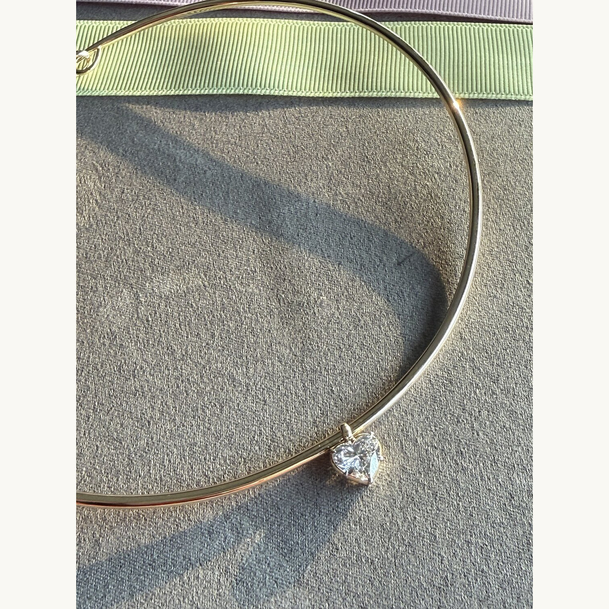 Rose Gold Solitaire Diamond Choker