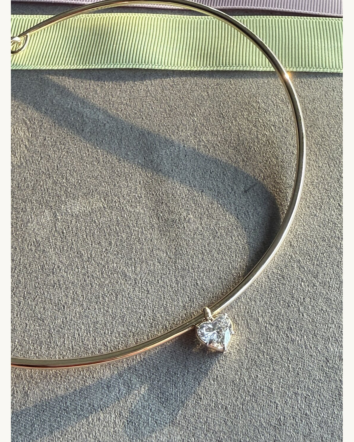 Rose Gold Solitaire Diamond Choker