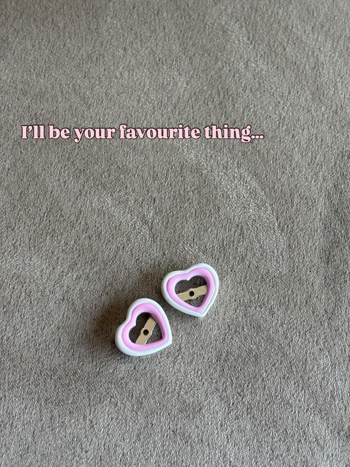 Enamel Heart Stud Earrings
