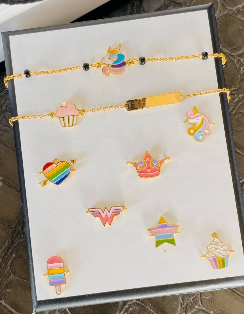 Children's charm bracelets by Mairaa